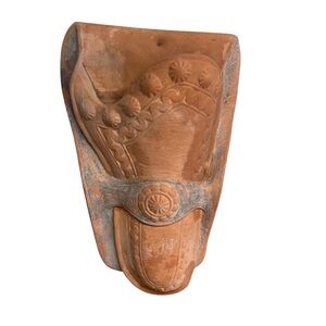 Terracotta Wall Pocket Planter Garden Western Accent Home Office Decor